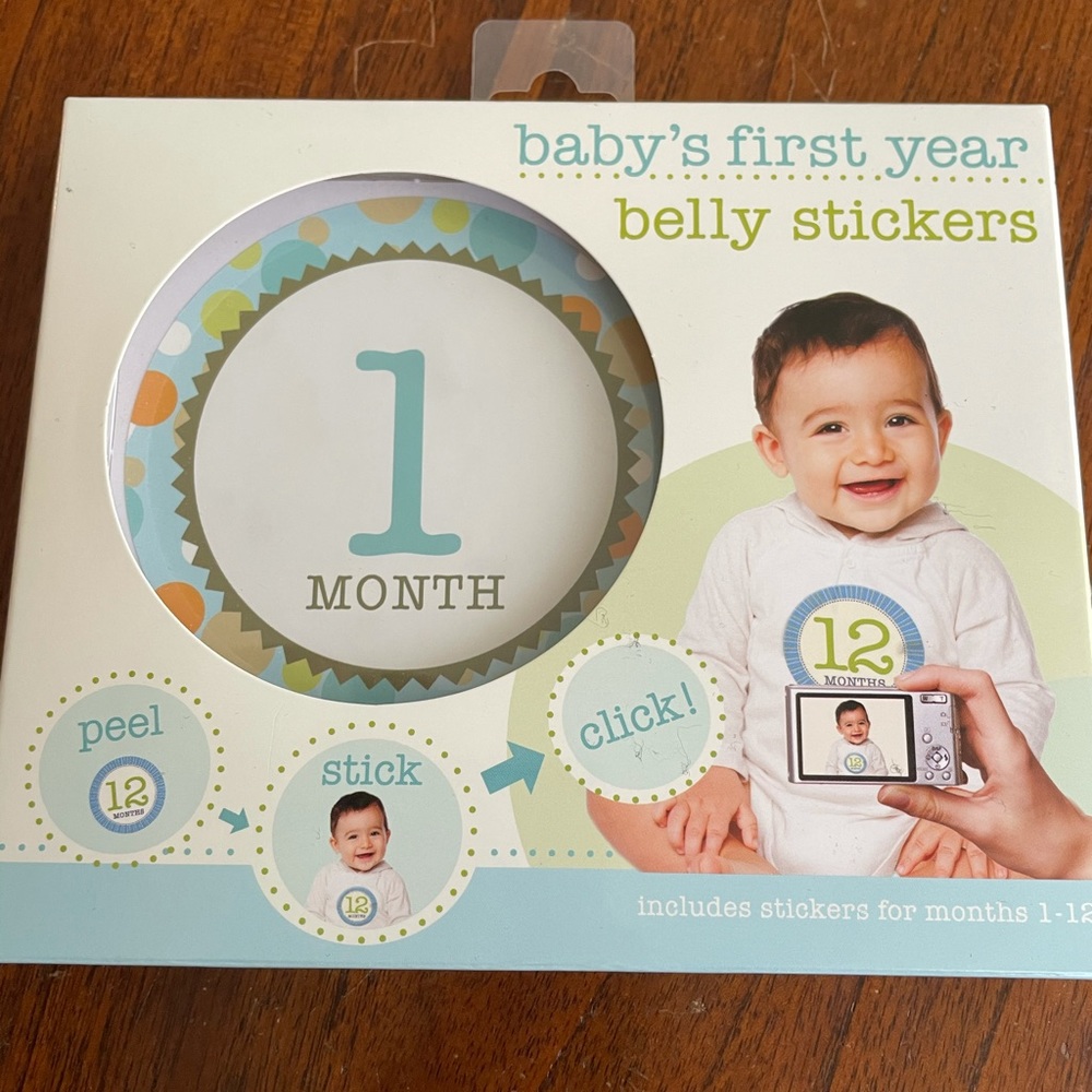 Babys First year belly stickers